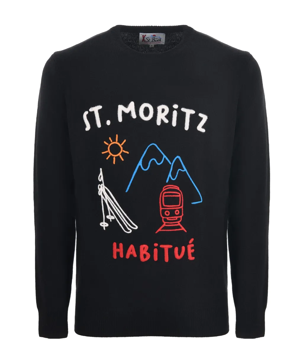 Mc2 Saint Barth St Moritz Embroidered Jumper