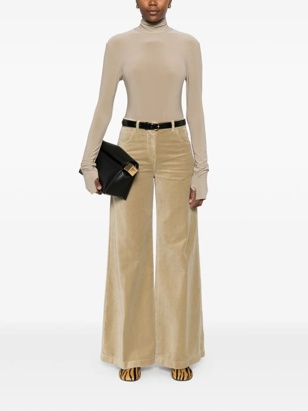 Wide-Leg Casual Pants