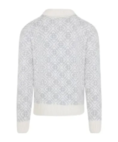 Logo Zip-Up Cardigan