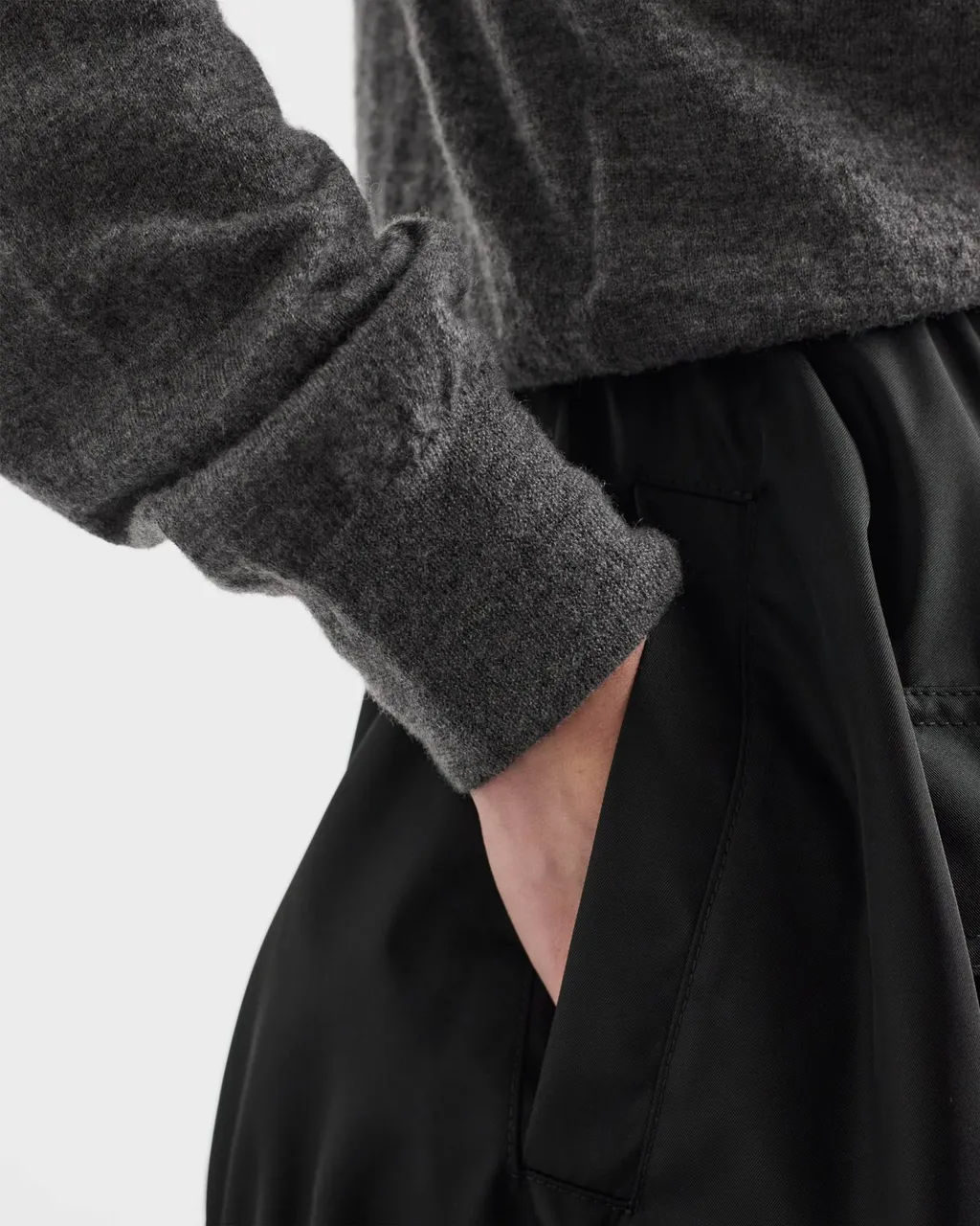 Prada Elasticated Waistband Midi Skirt