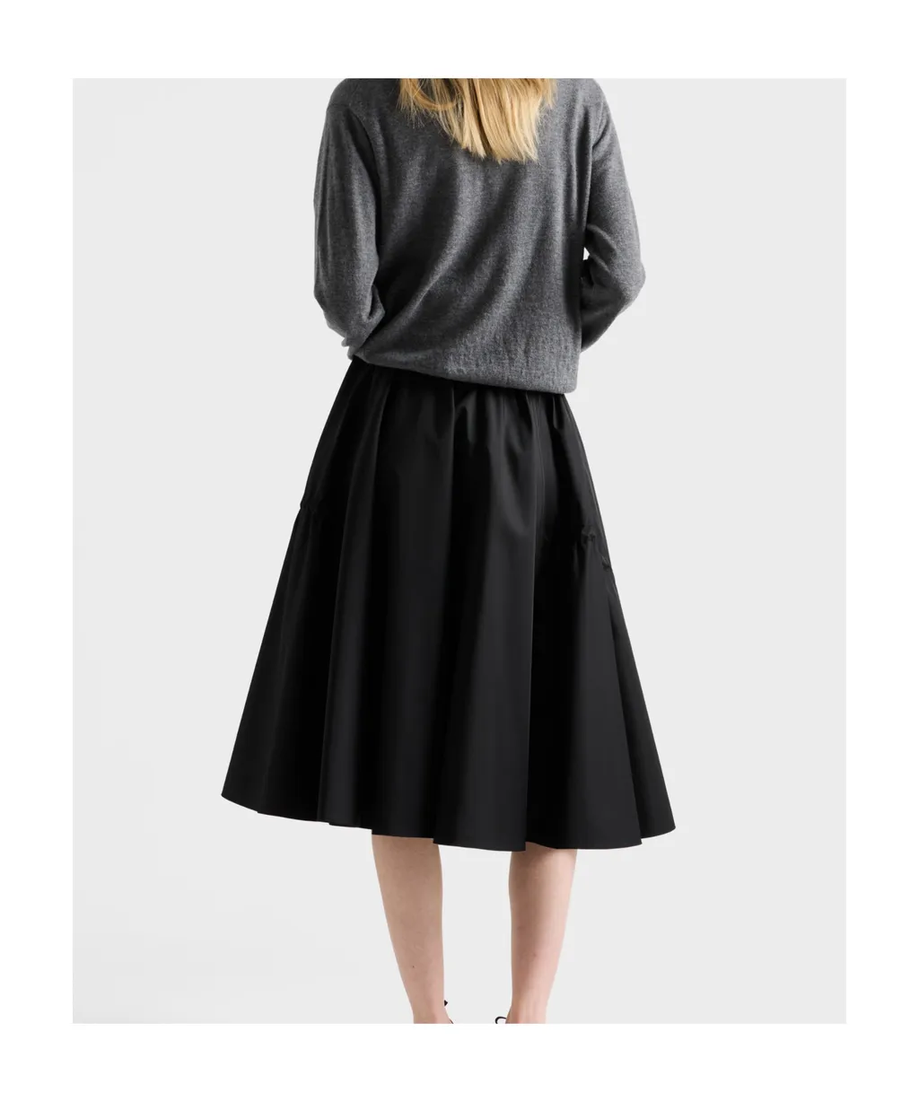 Prada Elasticated Waistband Midi Skirt