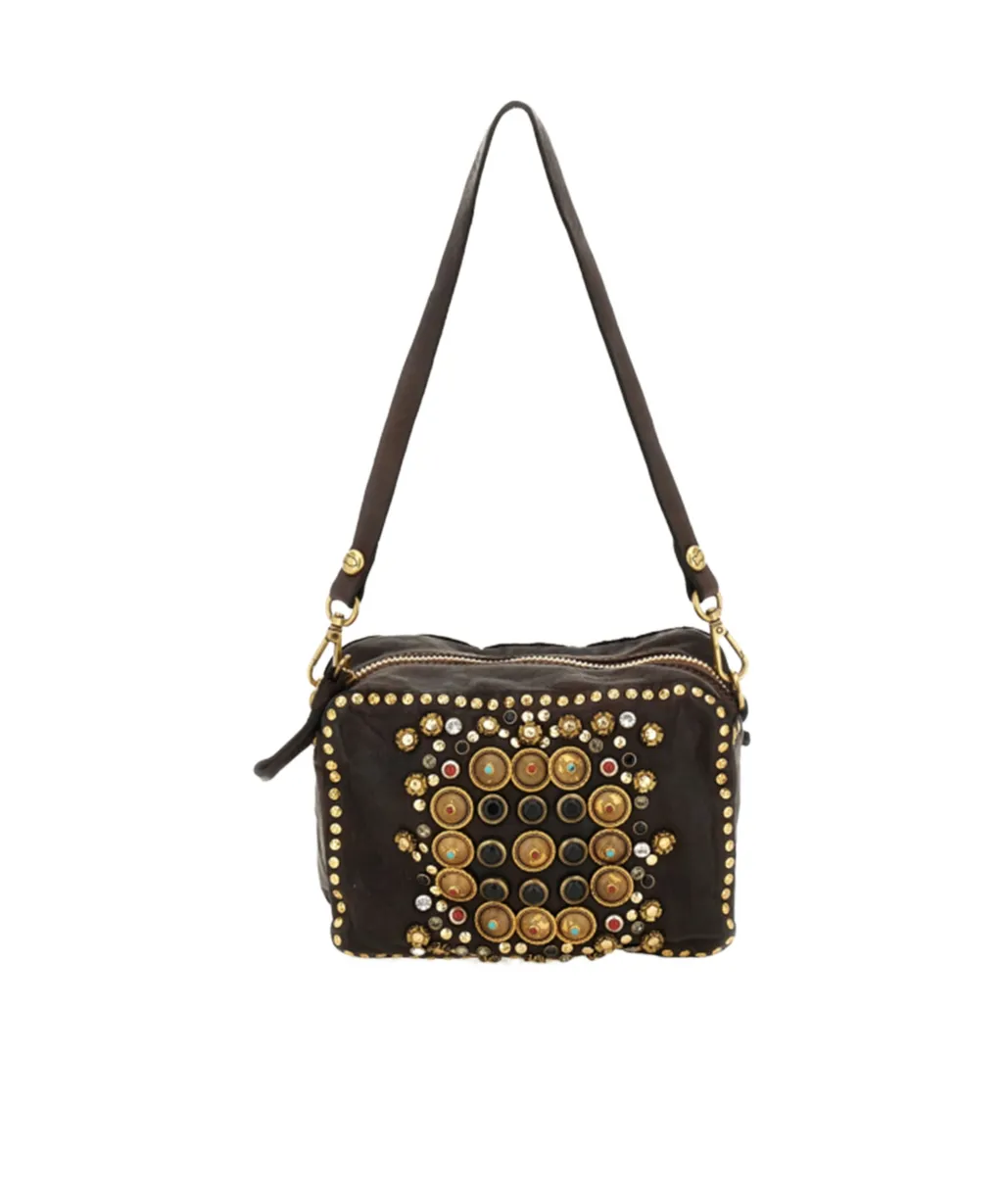 Embellished Studded Shoulder Bag
