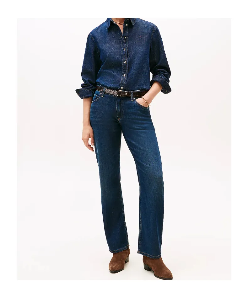 High Rise Straight Leg Jeans
