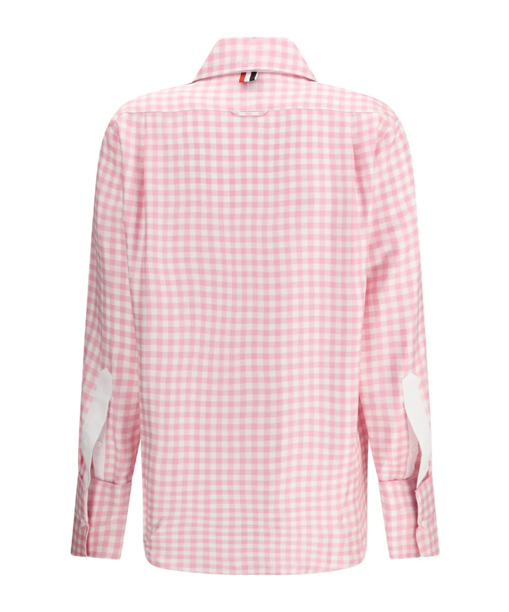 Thom Browne Twill Gingham Shirt