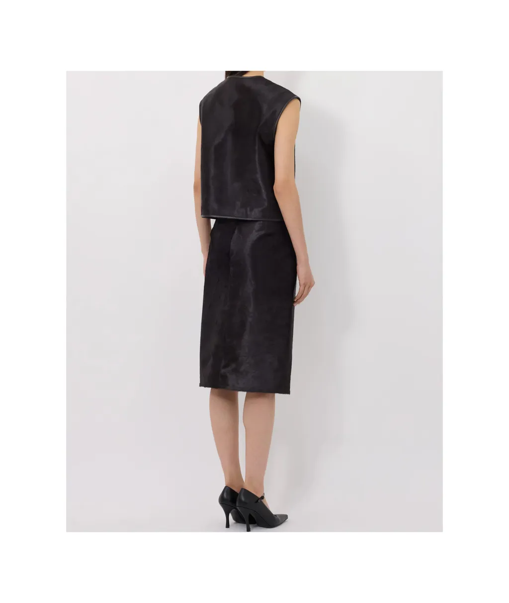 Loulou De Saison Myra Pony Pattern Skirt