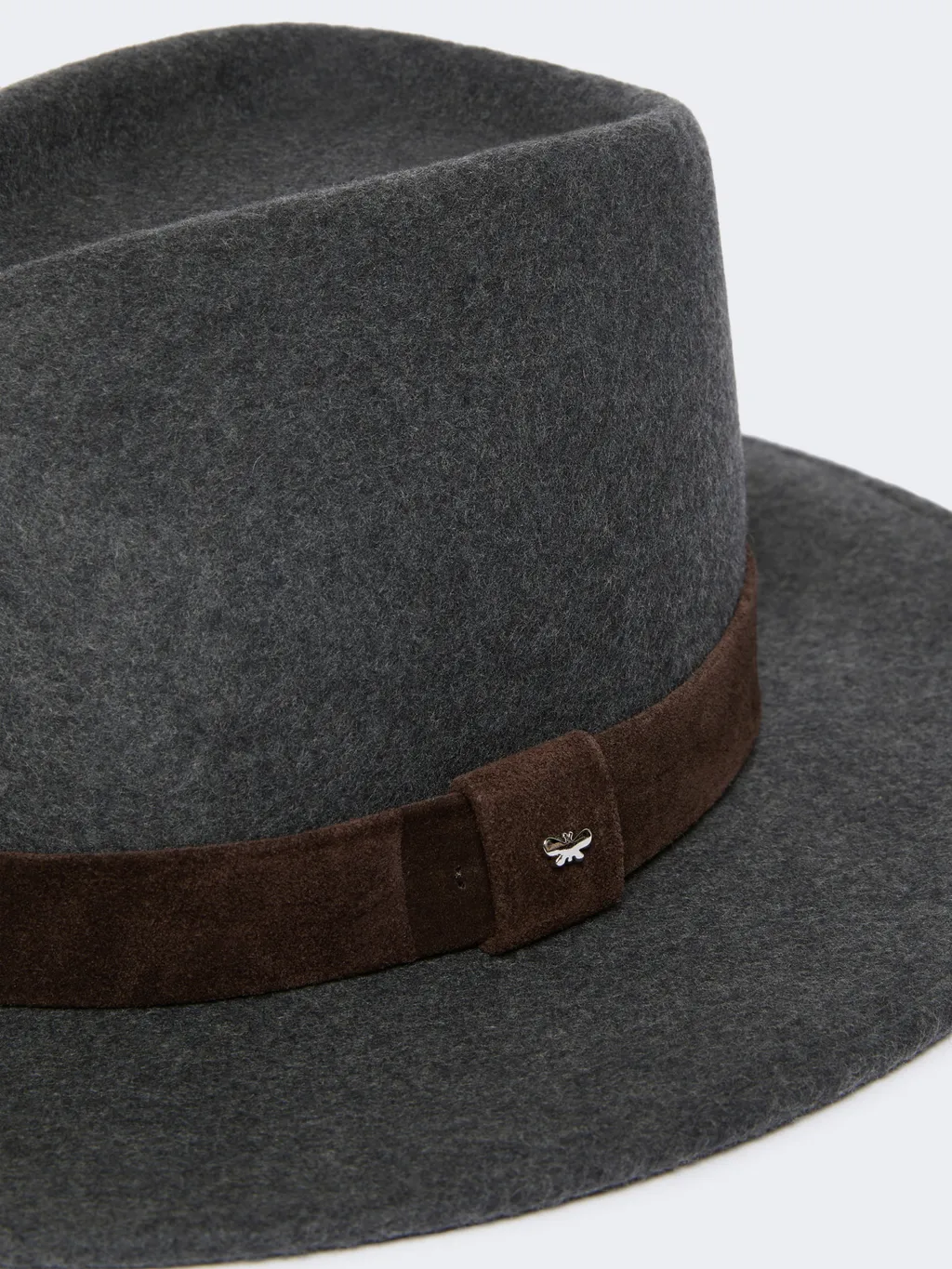 Wool Felt Fedora - Medium Grey