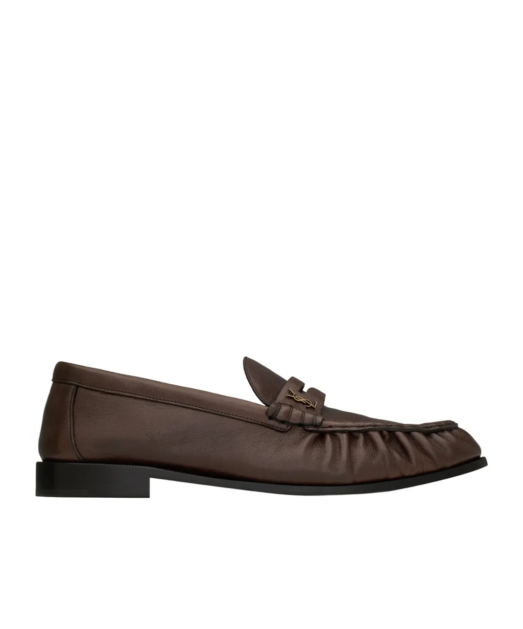 Saint Laurent Le Loafer Logo Plaque Slip-On Loafers