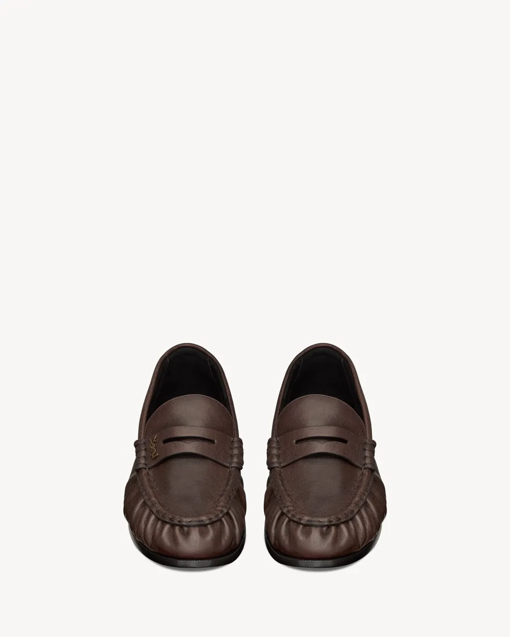 Saint Laurent Le Loafer Logo Plaque Slip-On Loafers