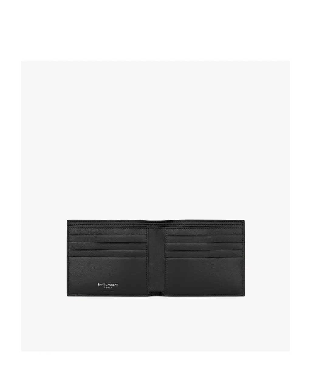 Saint Laurent Paris East/West Wallet In Grained Leather