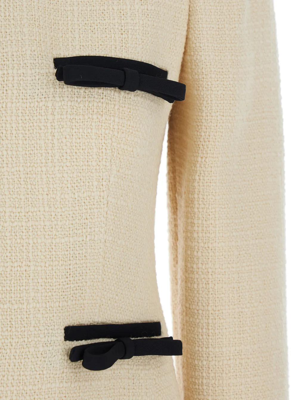 Valentino	Bow Detailed Crewneck Dress