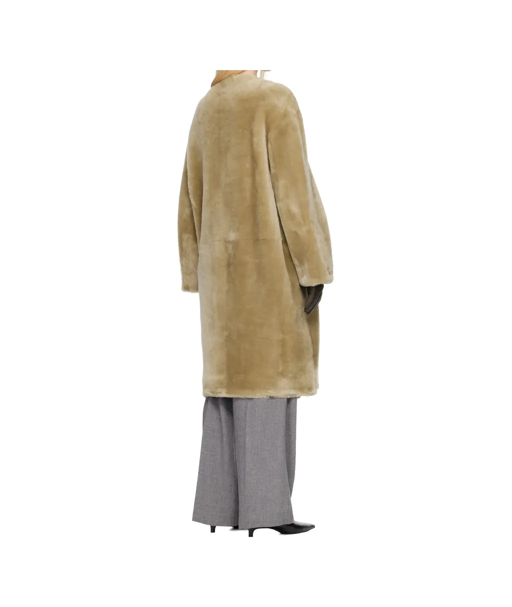 Collarless Coat