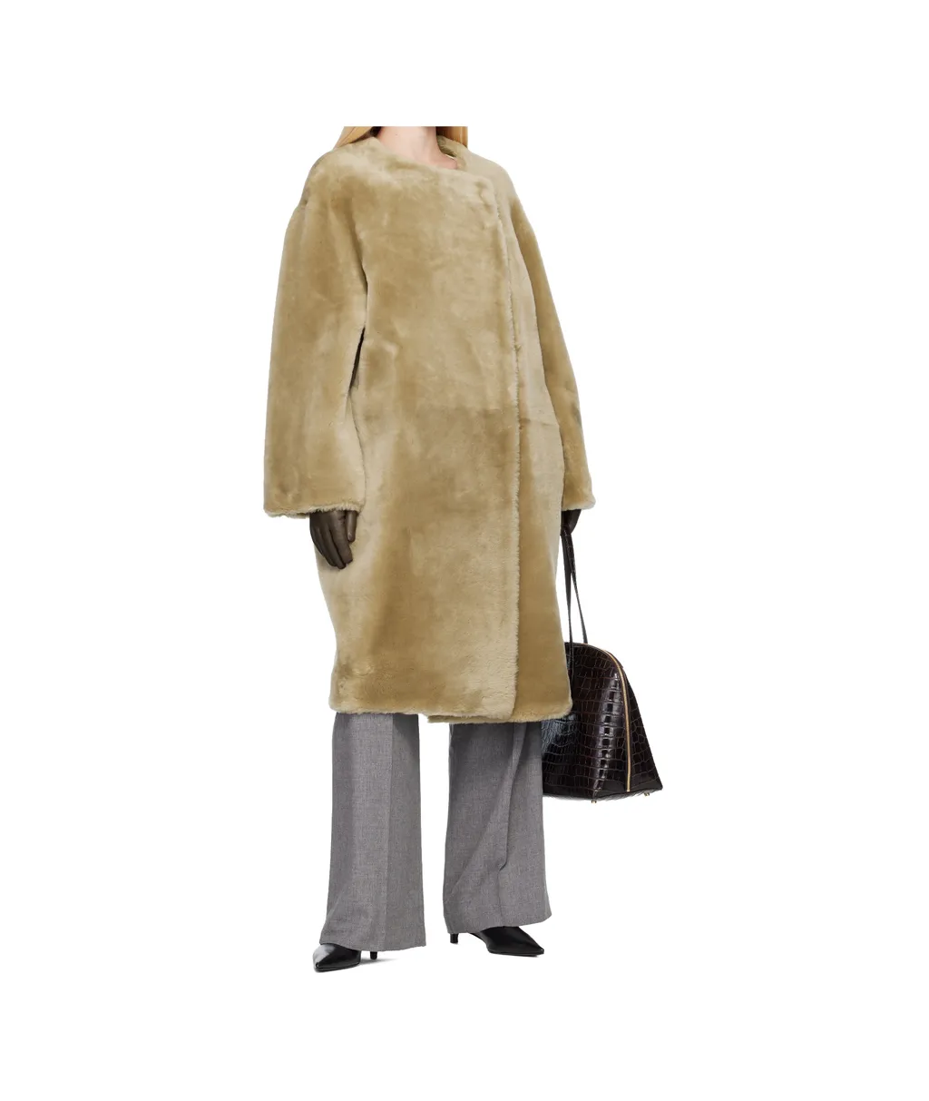 Collarless Coat