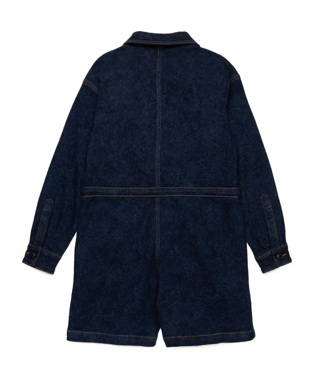 Marni Kids Zip-Up Denim Jumpsuit