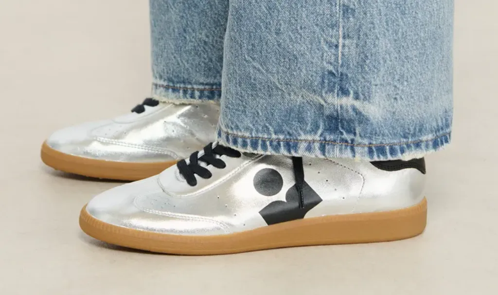 Isabel Marant Kaycee Metallic Effect Sneakers