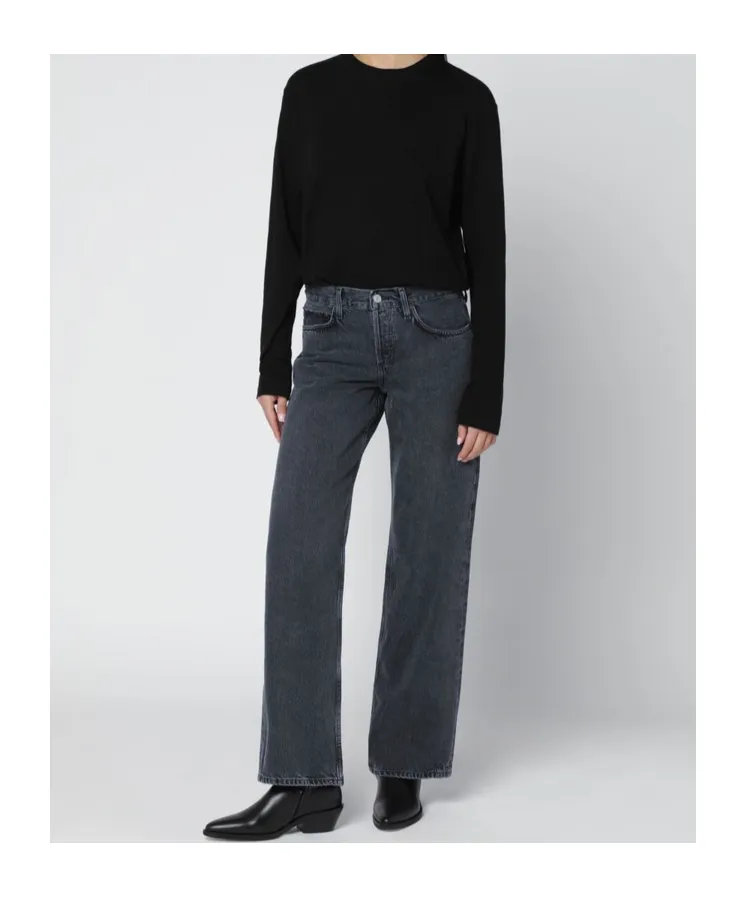 Ribbed Crew Neck T-Shirt