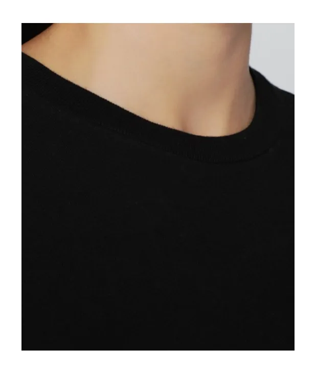 Ribbed Crew Neck T-Shirt