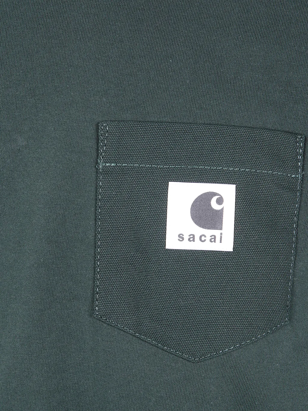 Sacai X Carhartt Wip Logo Patch Crewneck T-Shirt