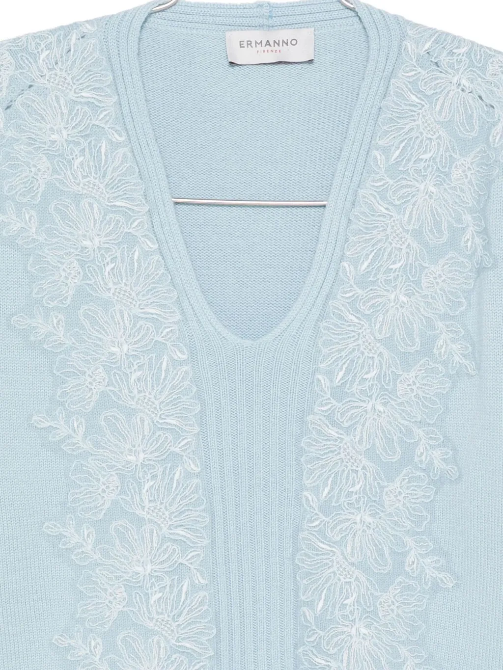 V-Neck Long-Sleeved Sweater