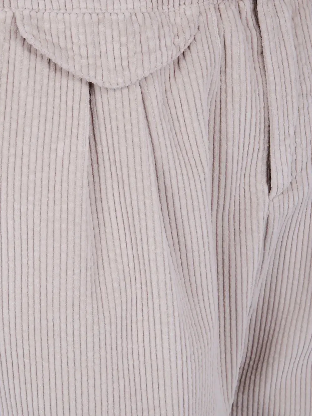 Pleated Corduroy Trousers