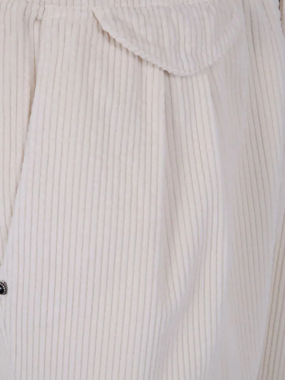 Pleated Corduroy Trousers