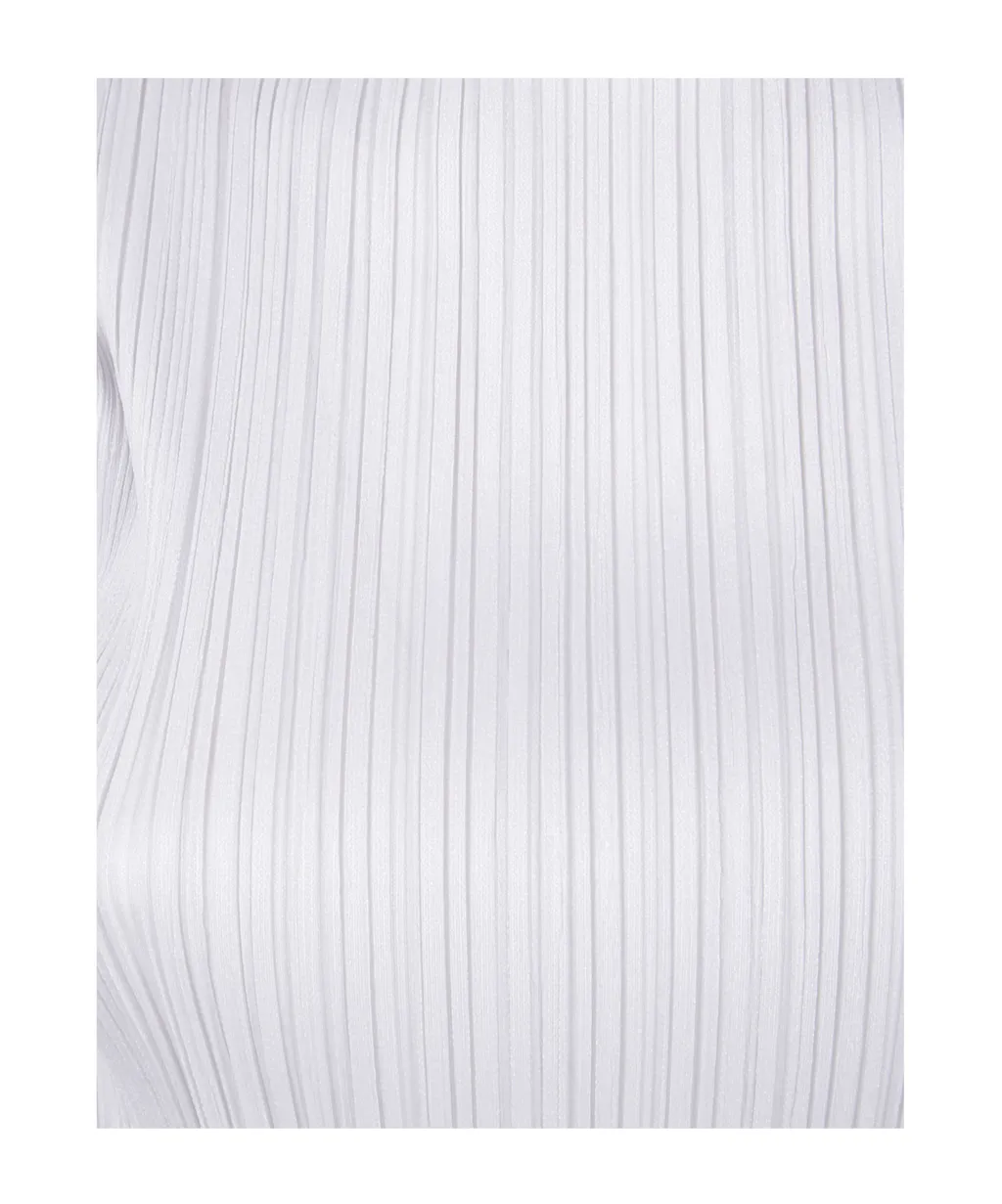 Basics Pleated Funnel-Neck Top