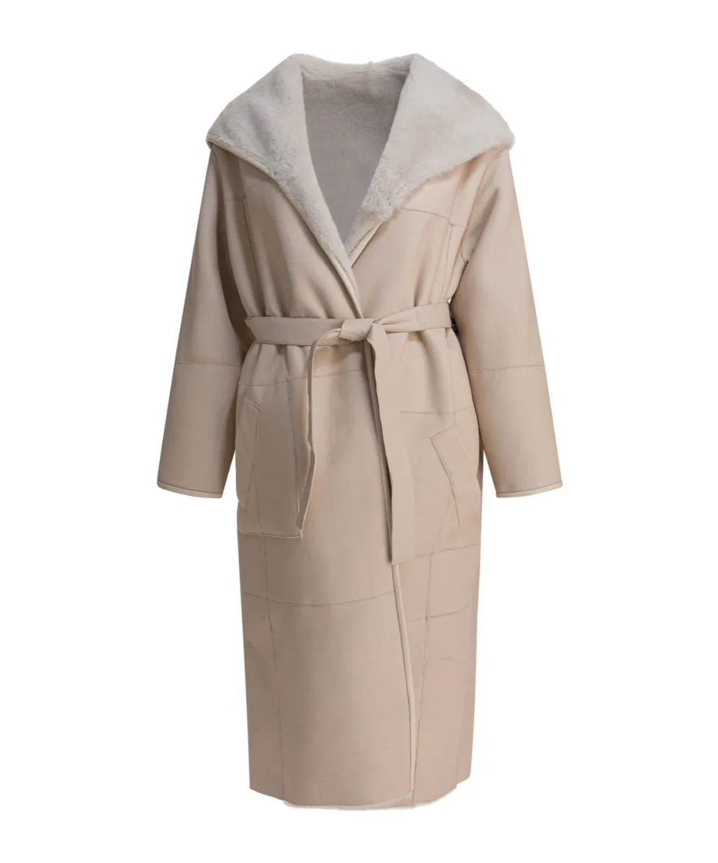 Blancha Hooded Belted Coat