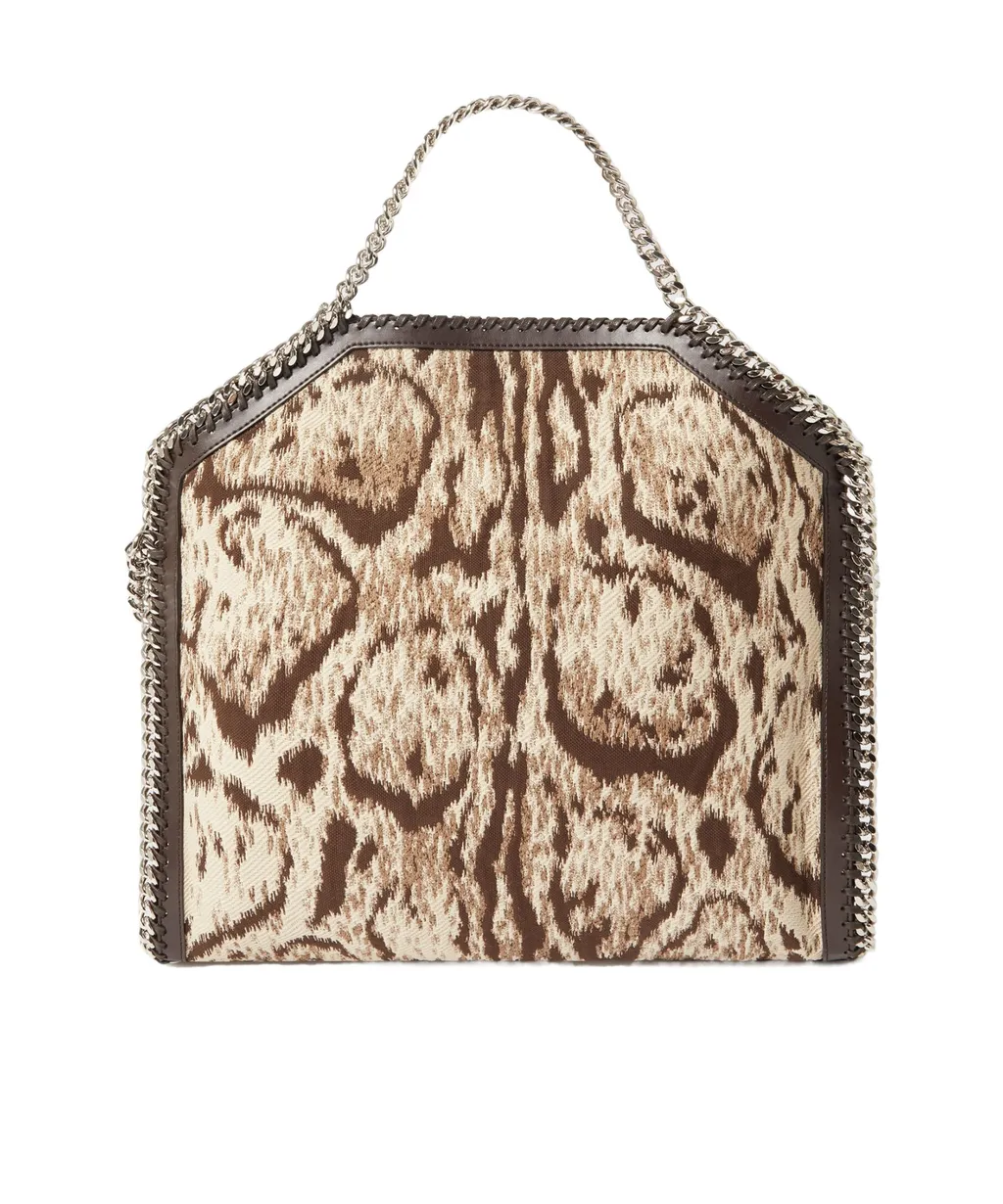 Falabella Cloud Leopard Fold-Over Tote Bag