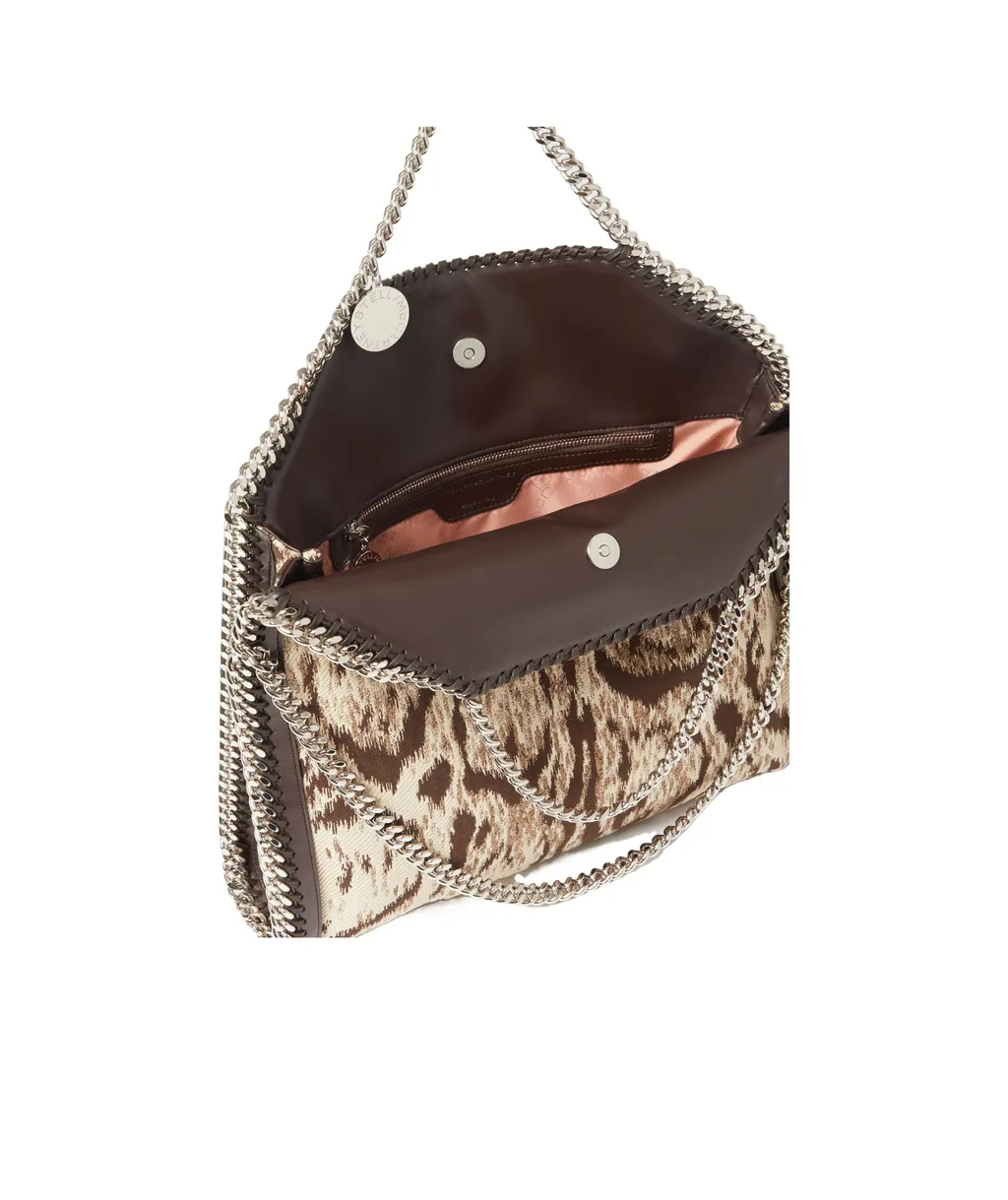 Falabella Cloud Leopard Fold-Over Tote Bag