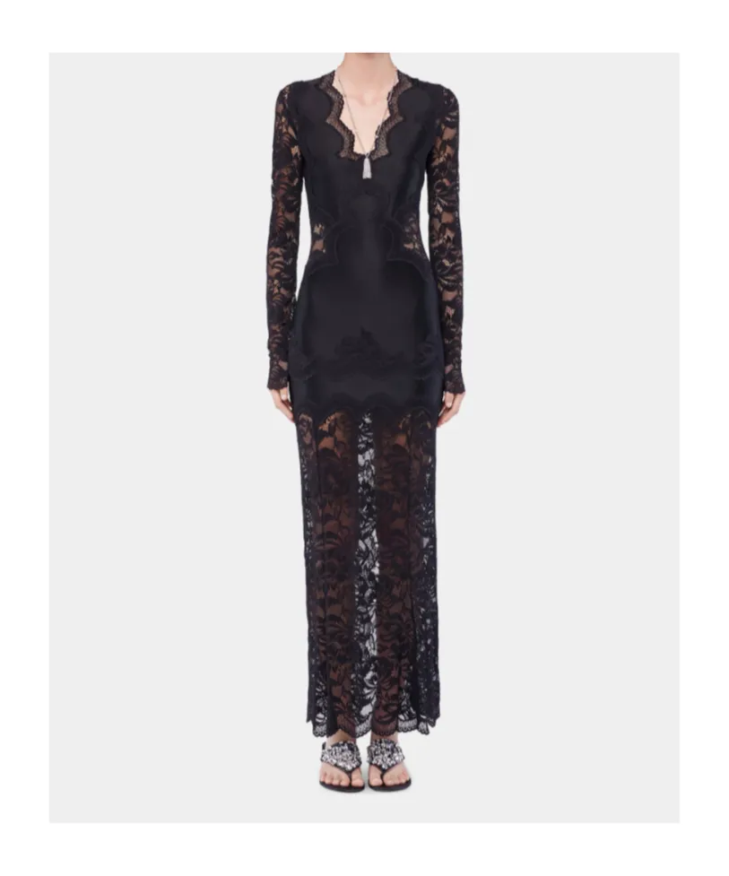 Rabanne Long Lace Dress