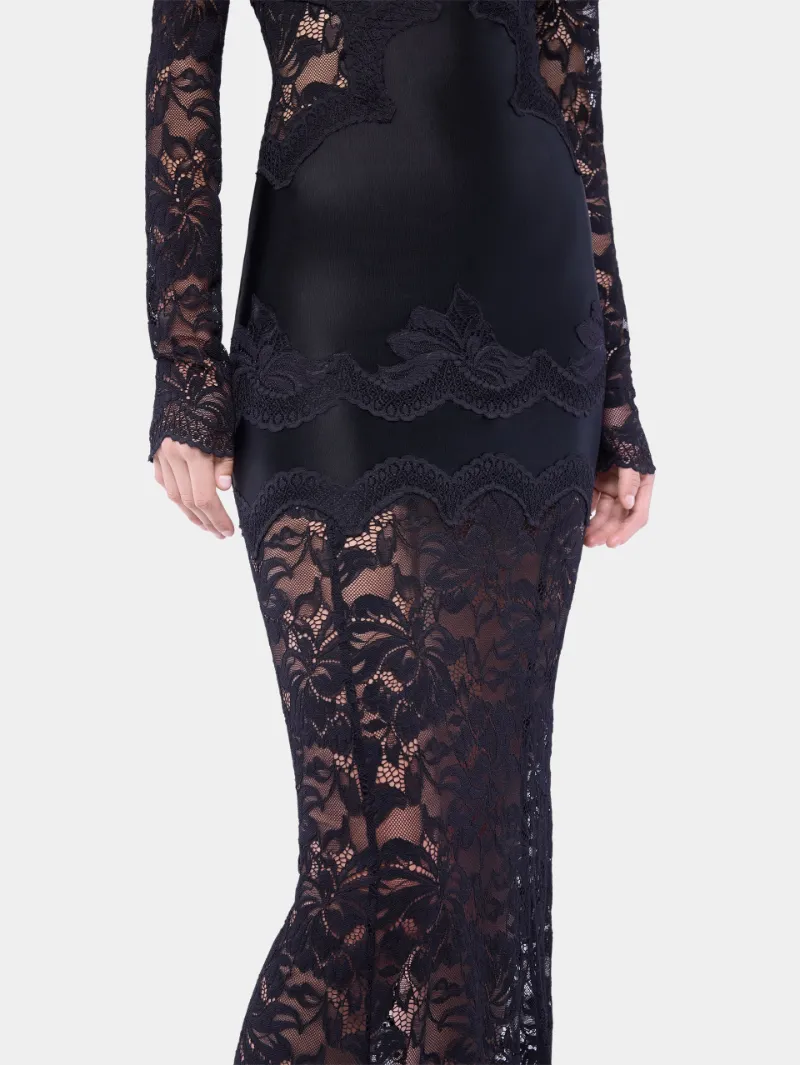 Rabanne Long Lace Dress