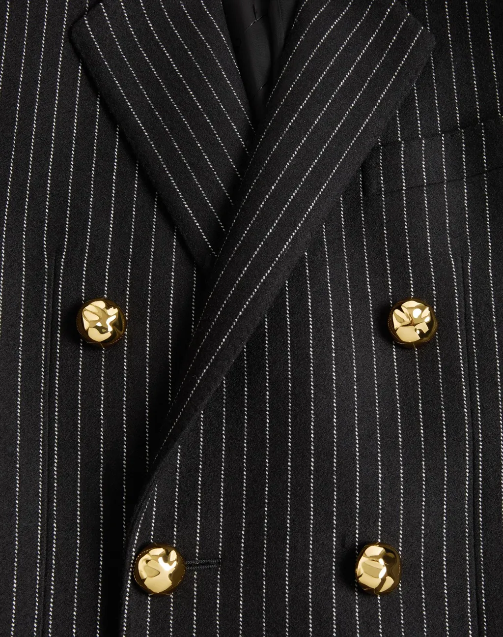 Valentino Double-Breasted Striped Jacket
