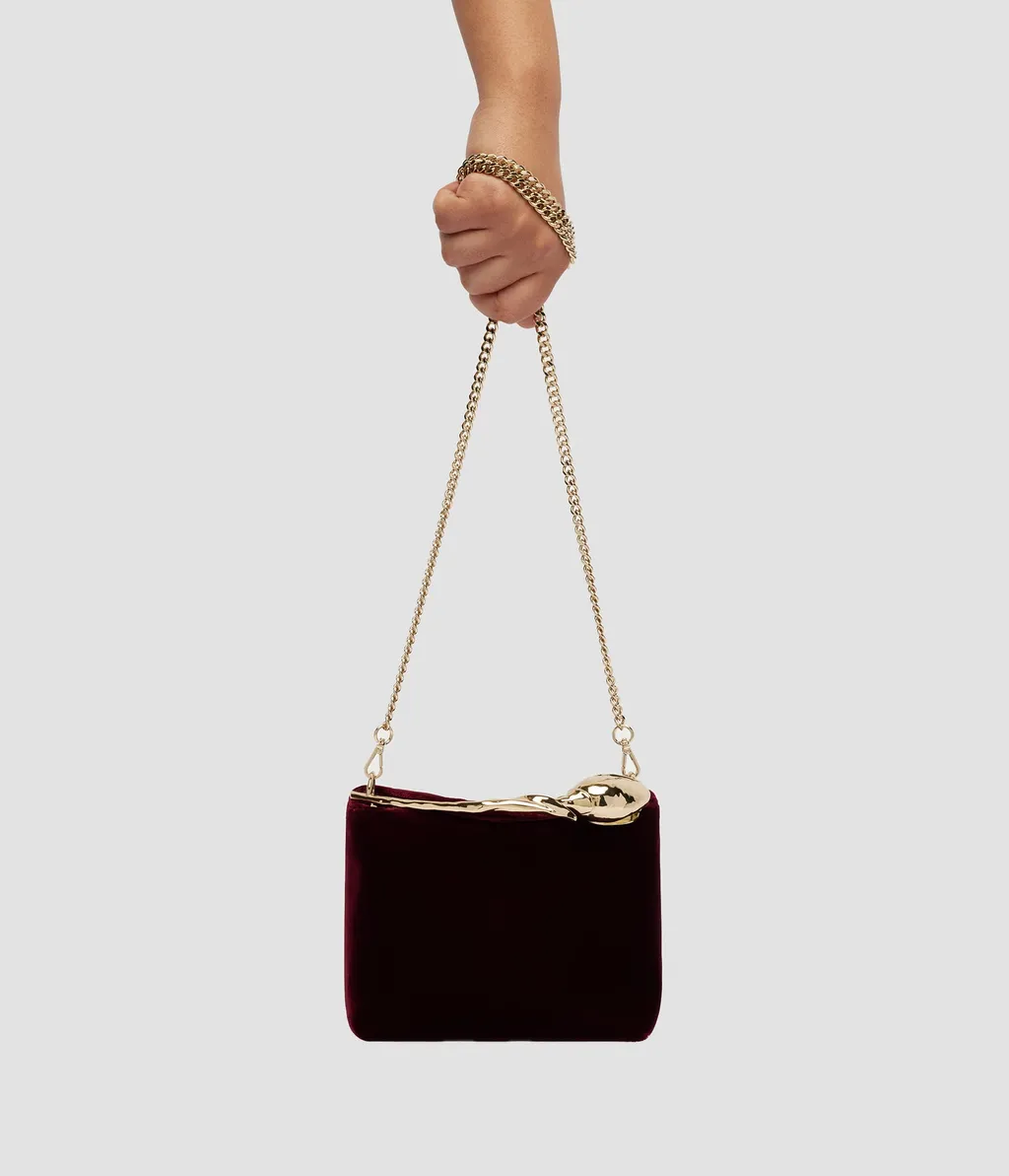 Mini Bloom Velvet Bag