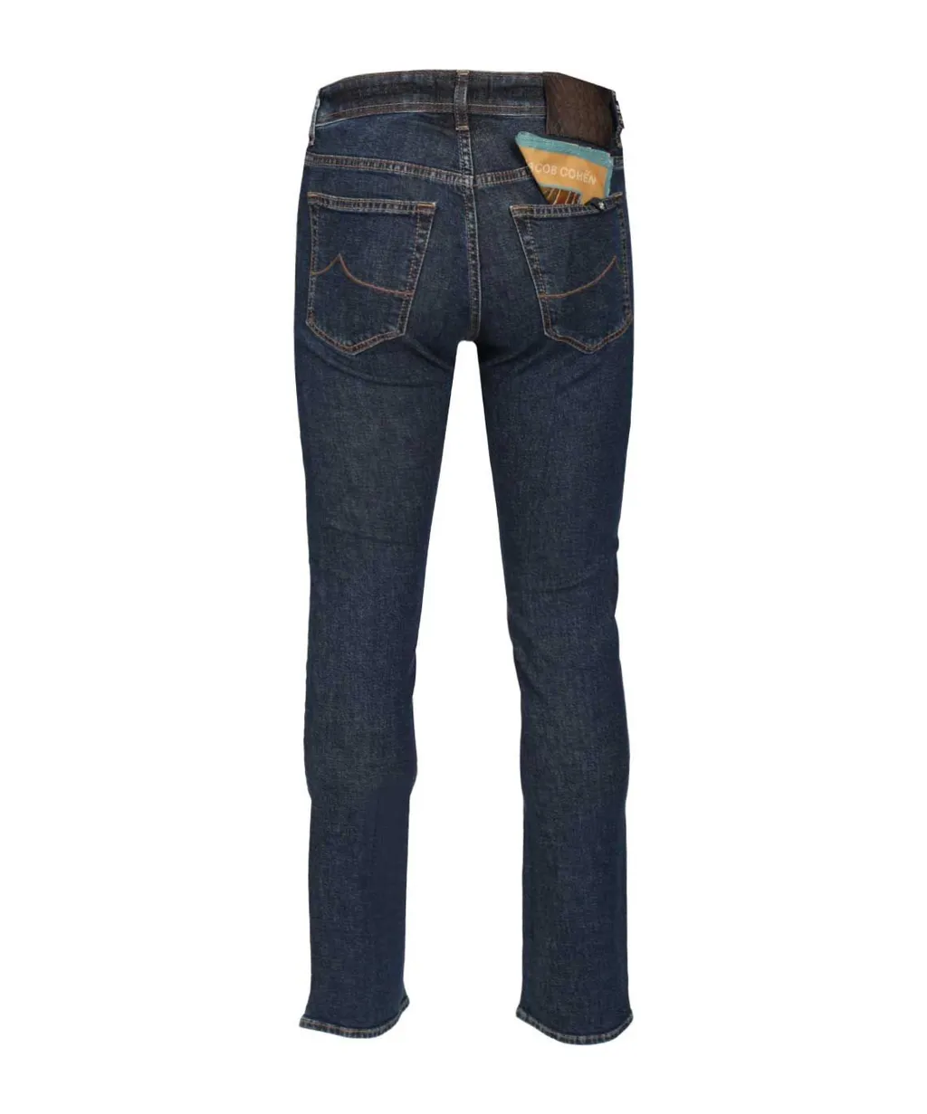 Jacob Cohen Logo Patch Slim-Fit Jeans