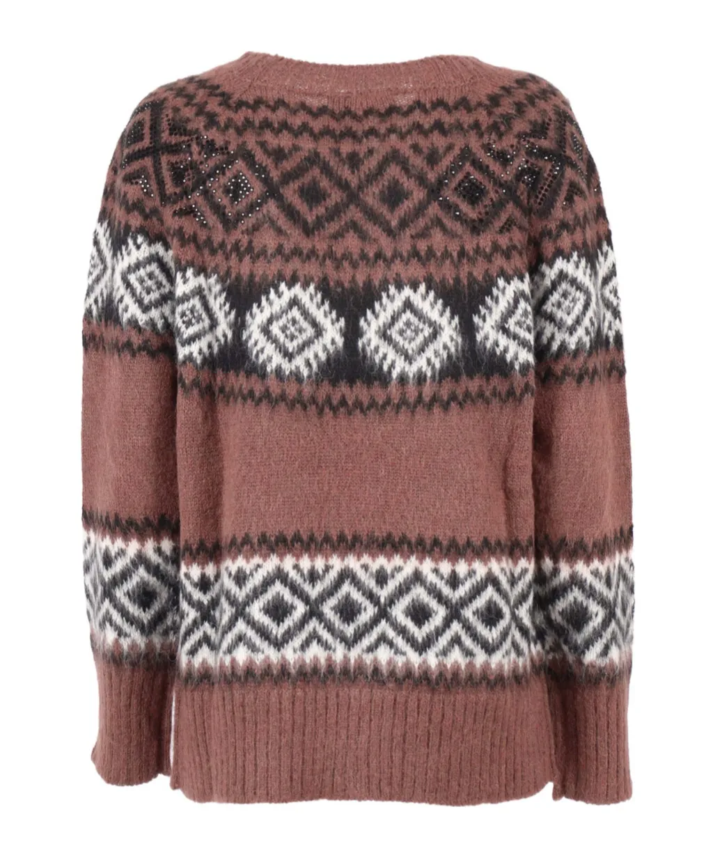 Jacquard Patterned Sweater
