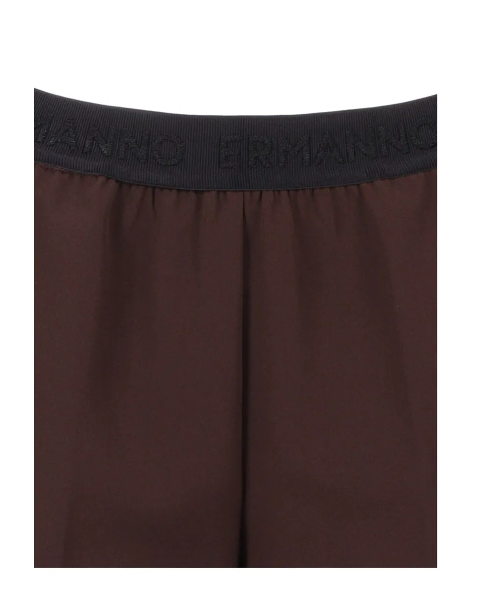 Elasticated-Waist Trousers