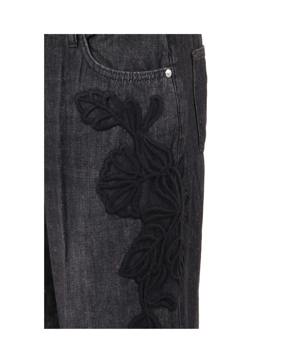 Appliqué-Detail Jeans