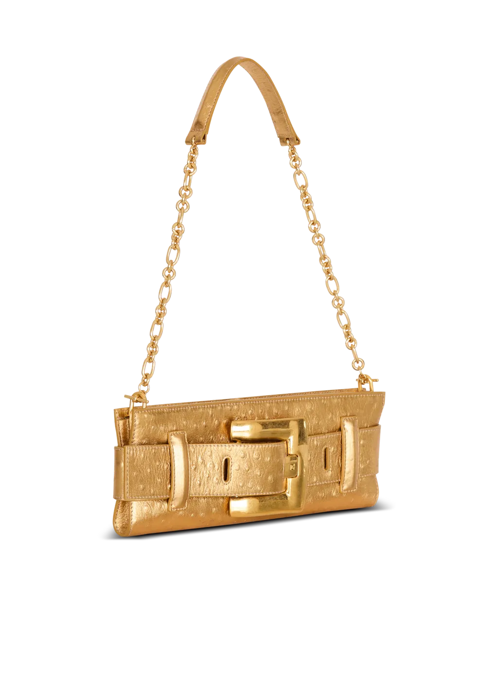 Anthem Laminated Leather Clutch