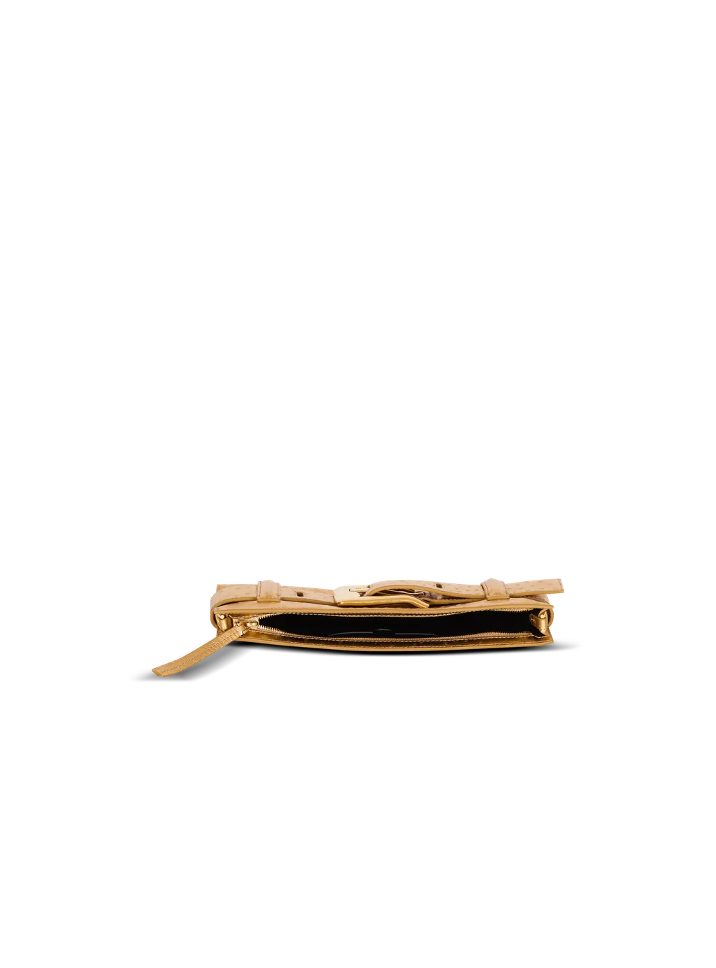Anthem Laminated Leather Clutch