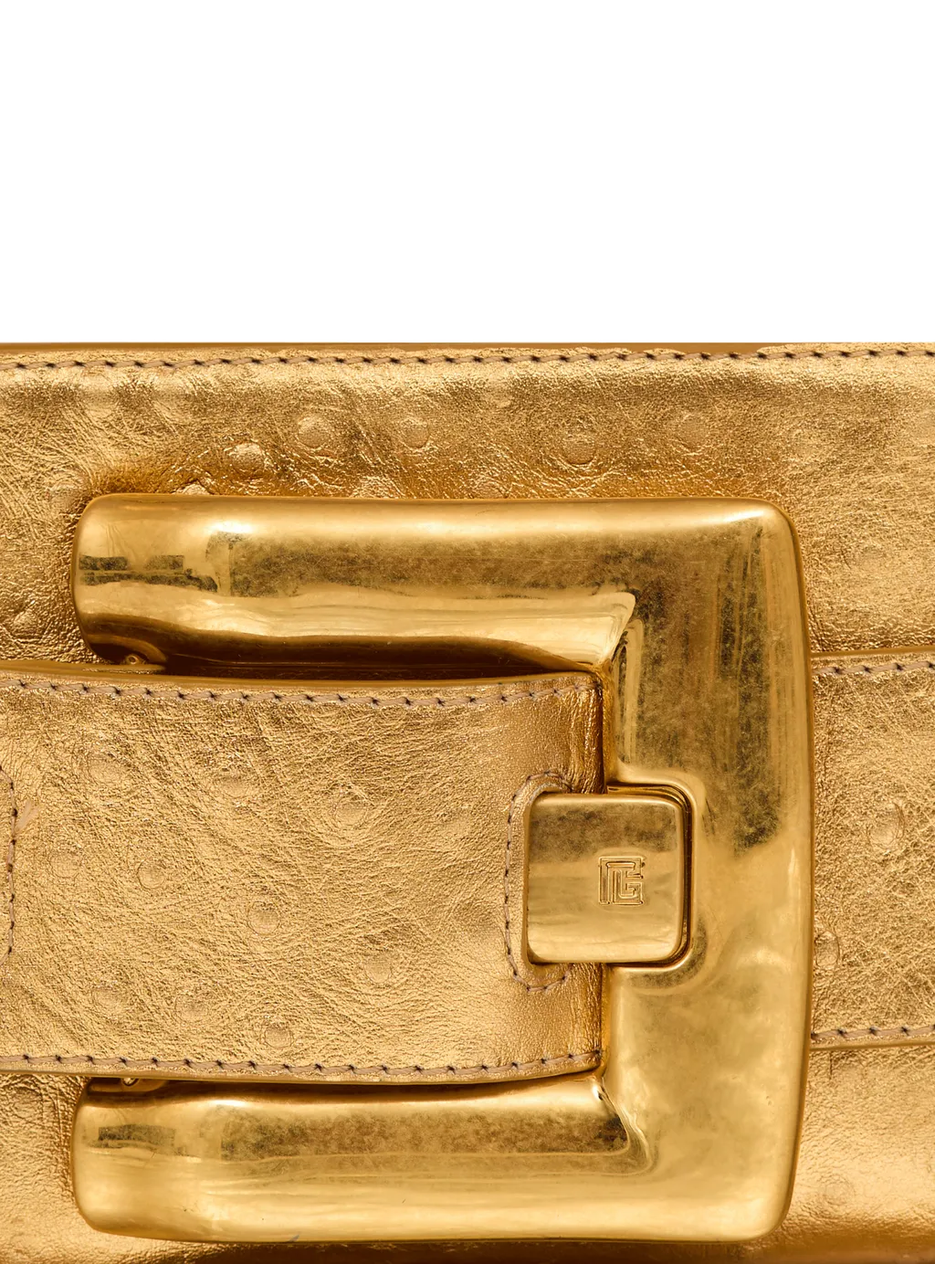Anthem Laminated Leather Clutch