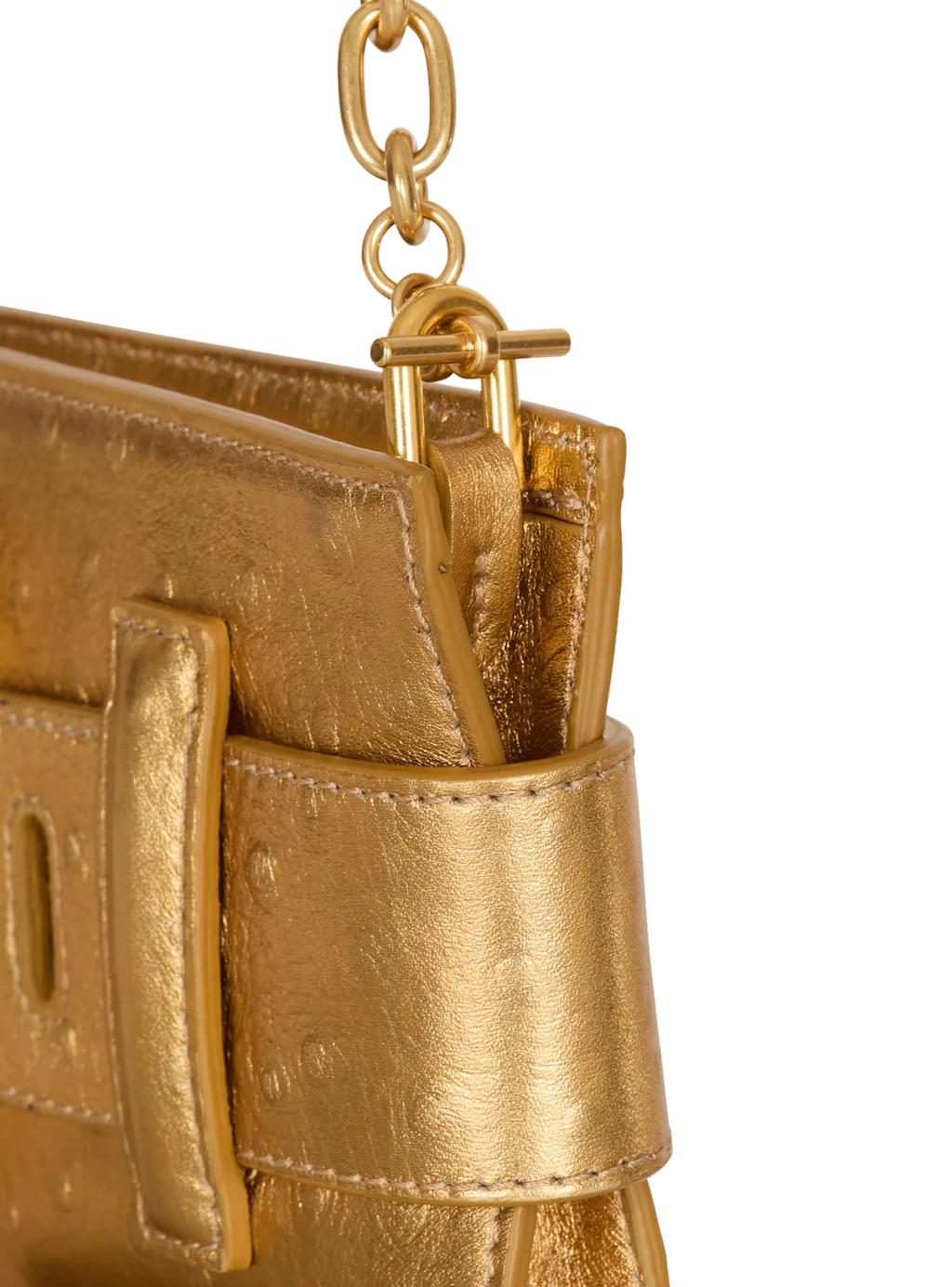 Anthem Laminated Leather Clutch