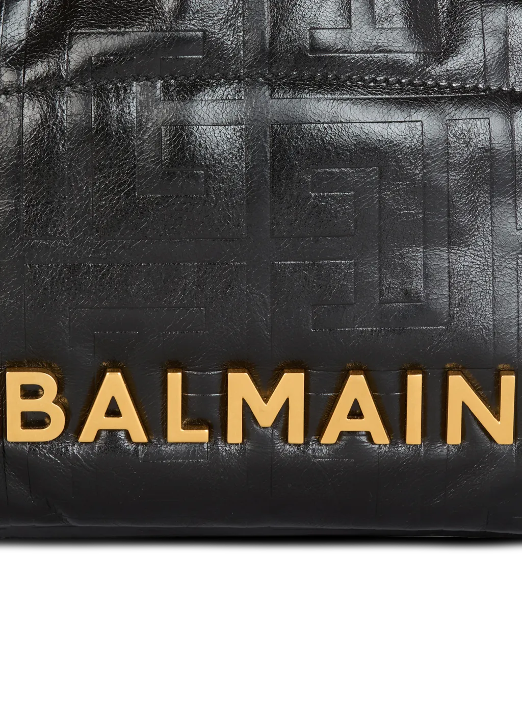 Balmain Crackled Small 1945 Soft Tote Bag