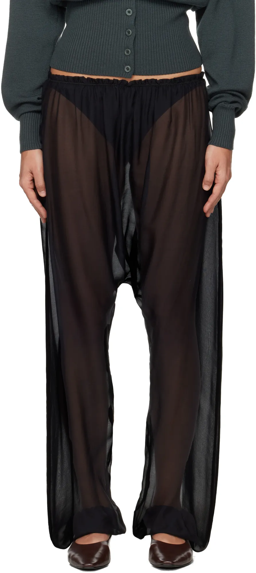 Silk Palazzo Trousers