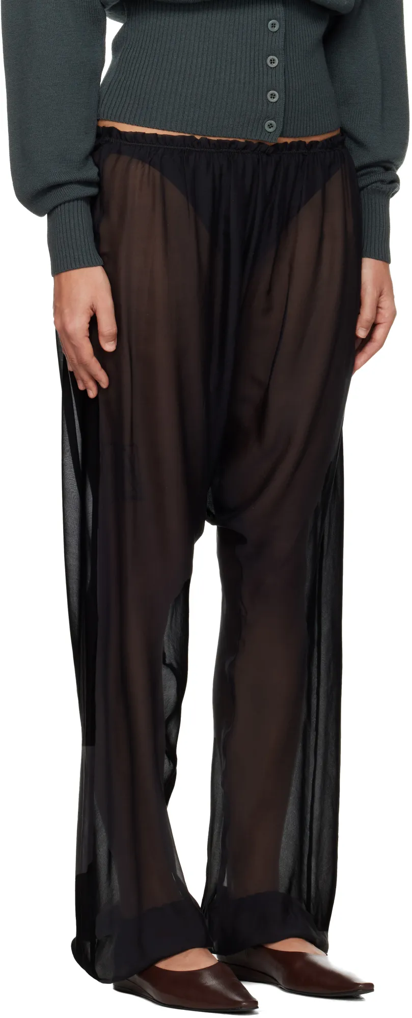 Silk Palazzo Trousers
