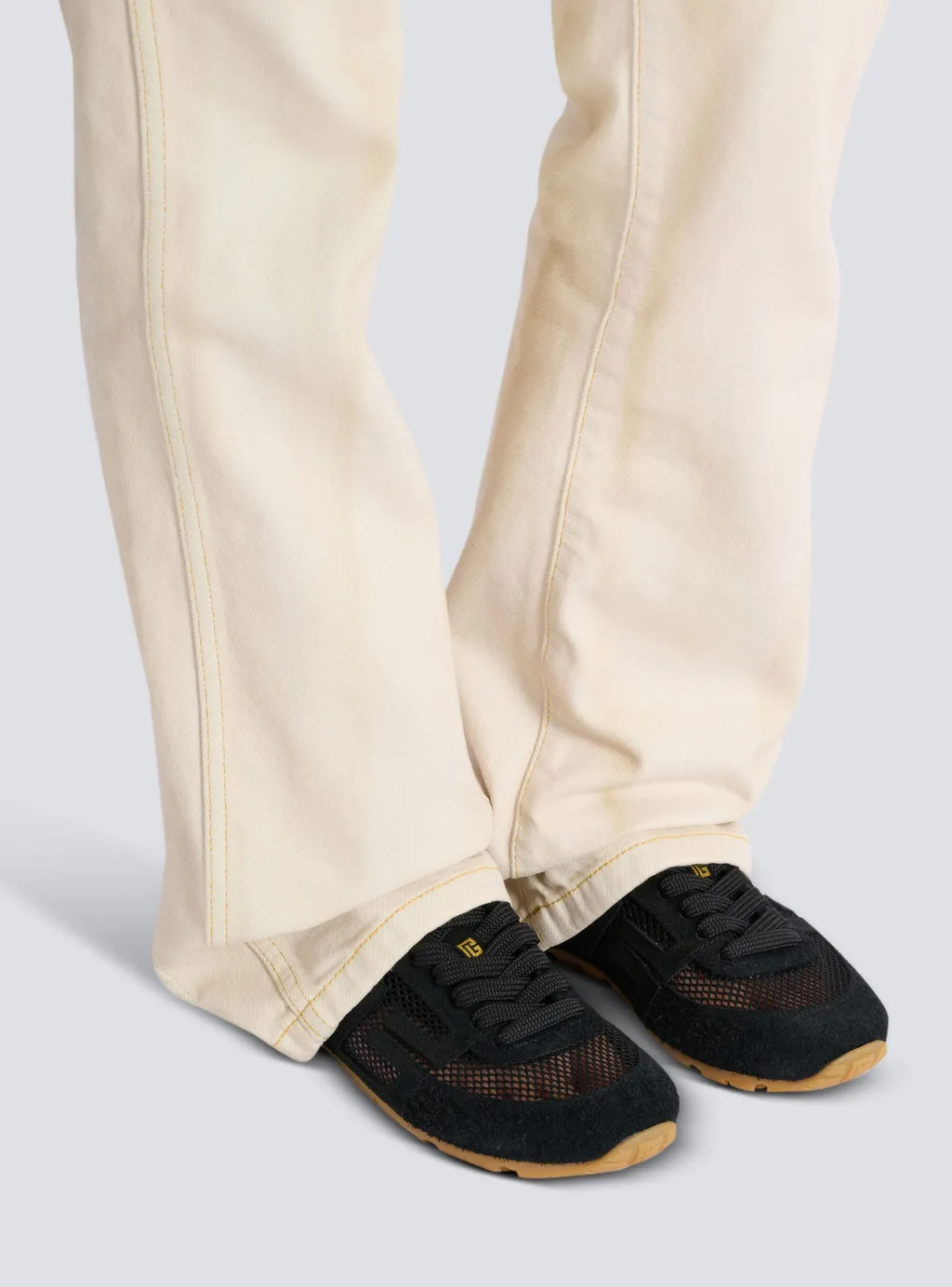 Balmain Racer 45 Lace-Up Sneakers