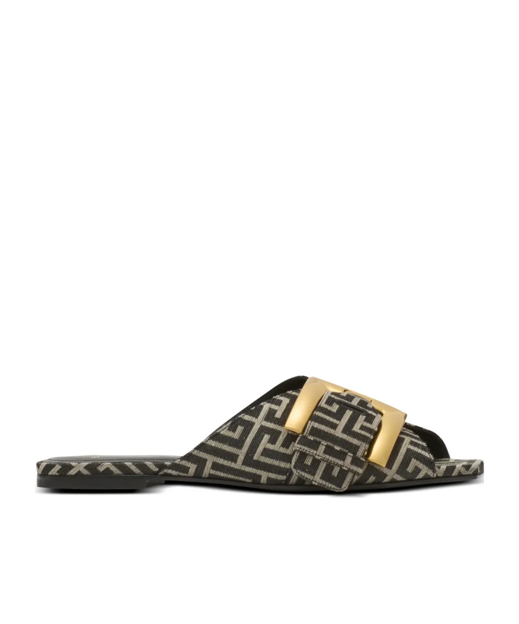 Flat Monogram Jacquard Anthem Sandals