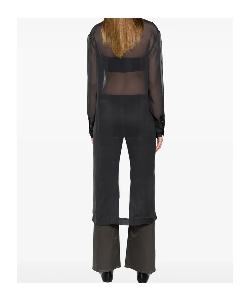 Semi-Transparent Long Sleeve Hoodie