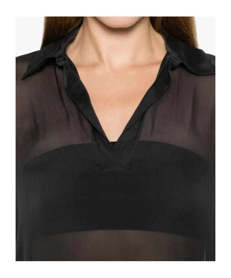 Semi-Transparent Long Sleeve Hoodie