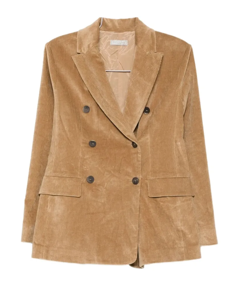 Double-Breasted Long Sleeve Suit Jacket