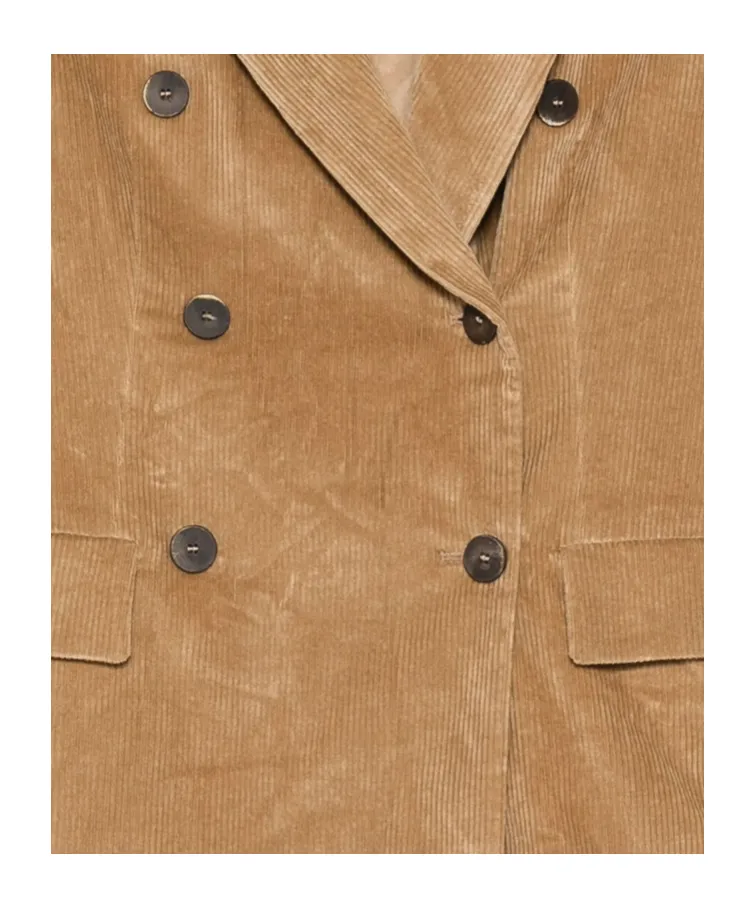 Double-Breasted Long Sleeve Suit Jacket