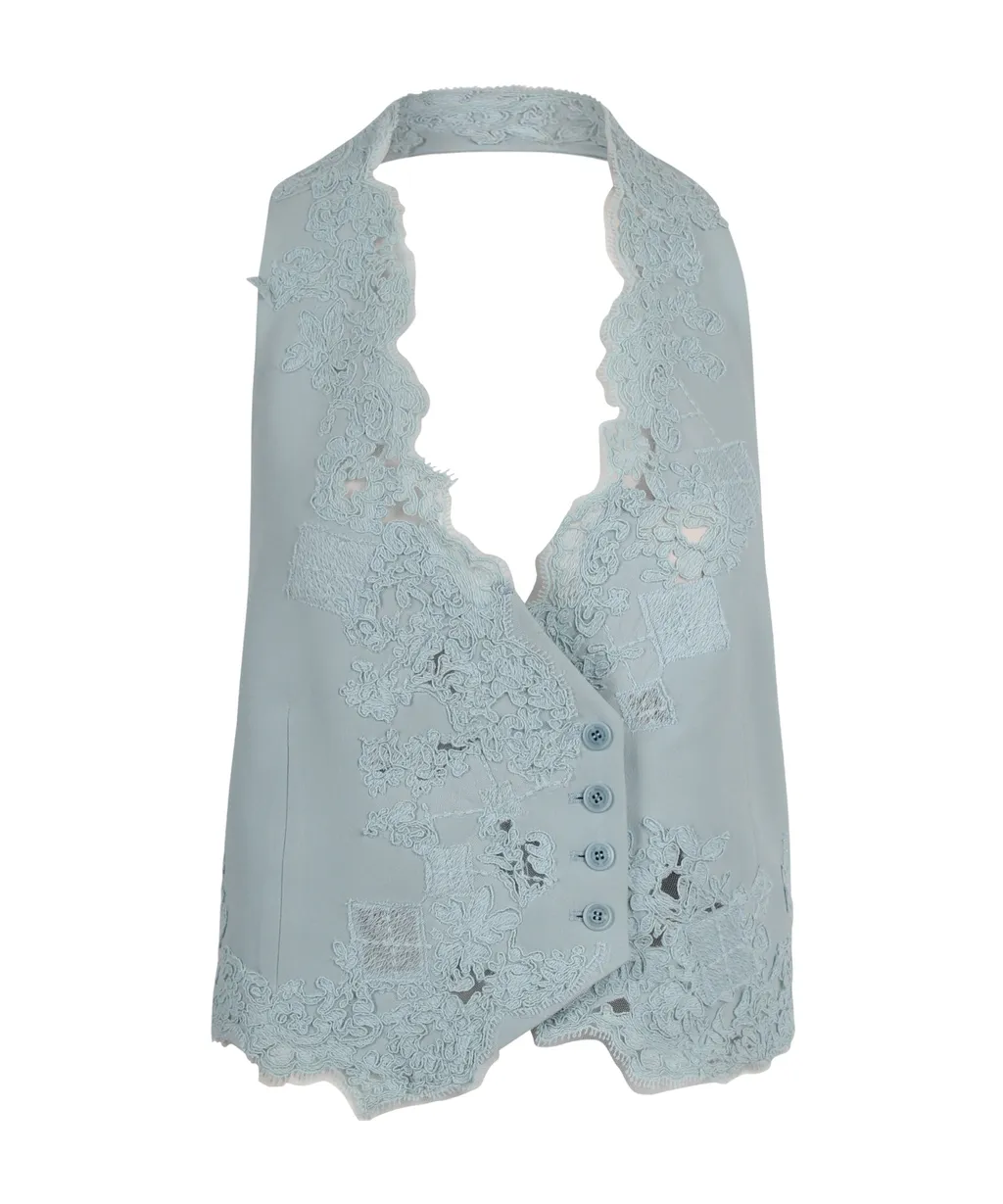 Ermanno Scervino Laced Open Back Vest